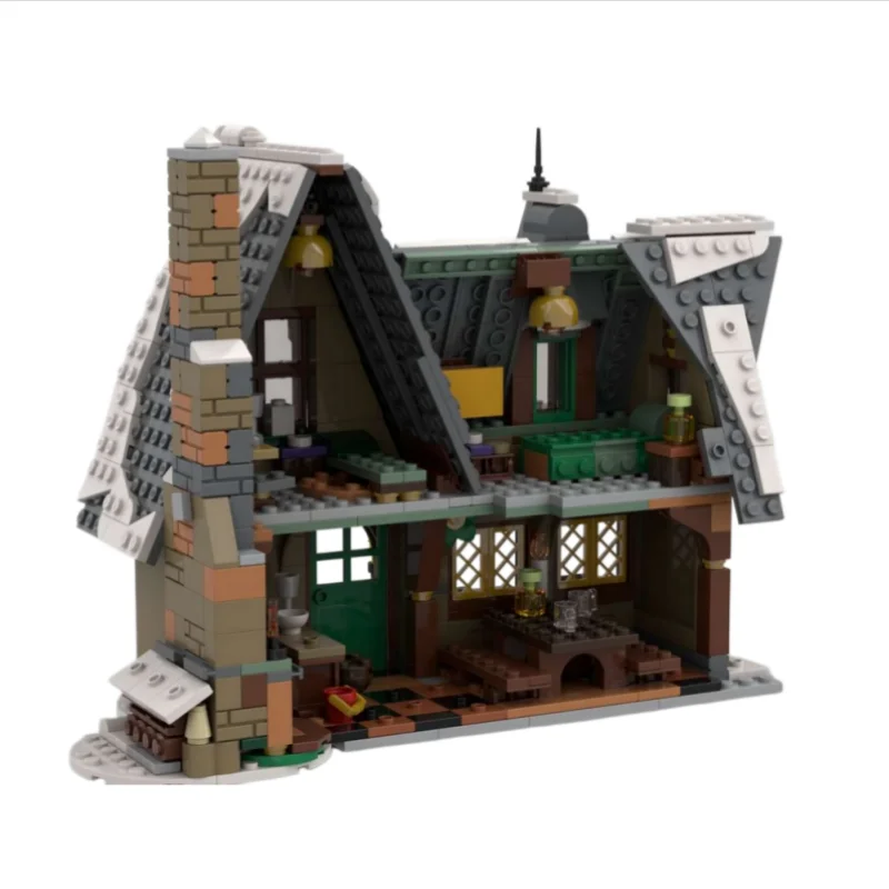 Новый конструктор MOC: модульный городской пейзаж, зимняя деревня, гостиница, сборная модель, набор строительных блоков, подарок на день рождения для детей (art.: 3920d8eef65ab) - 3920d8eef65ab