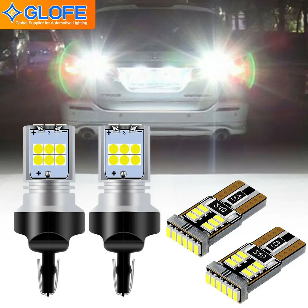 

For Honda Cr-V 02-16 Odyssey 00-17 Led License Plate+Backup Reverse Lights Bulbs