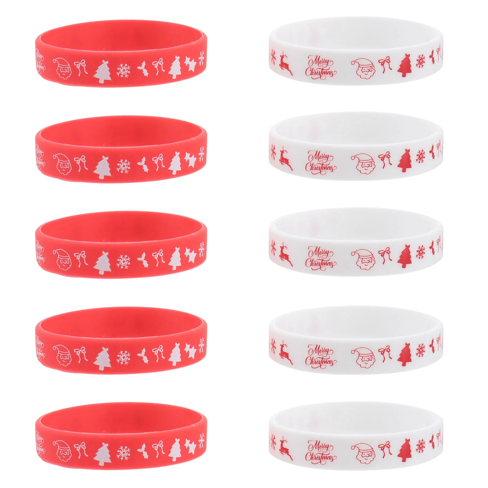 

Рождественский Браслет, Браслет-манжета в виде Санты на запястье, детские силиконовые браслеты, эластичная резинка для вечеринки