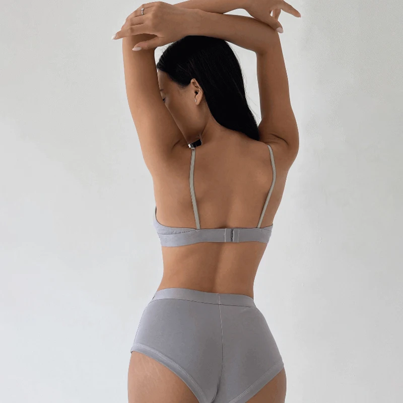 Повседневная однотонная одежда CIBBAR комплект бикини всесезонные Сексуальные