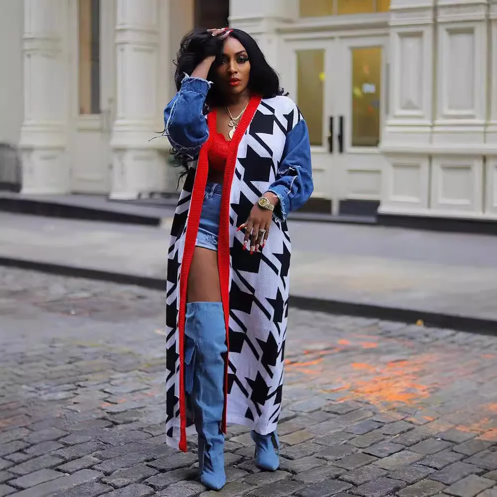 Модный женский свитер осень 2024 Кардиган с длинным рукавом уличная одежда