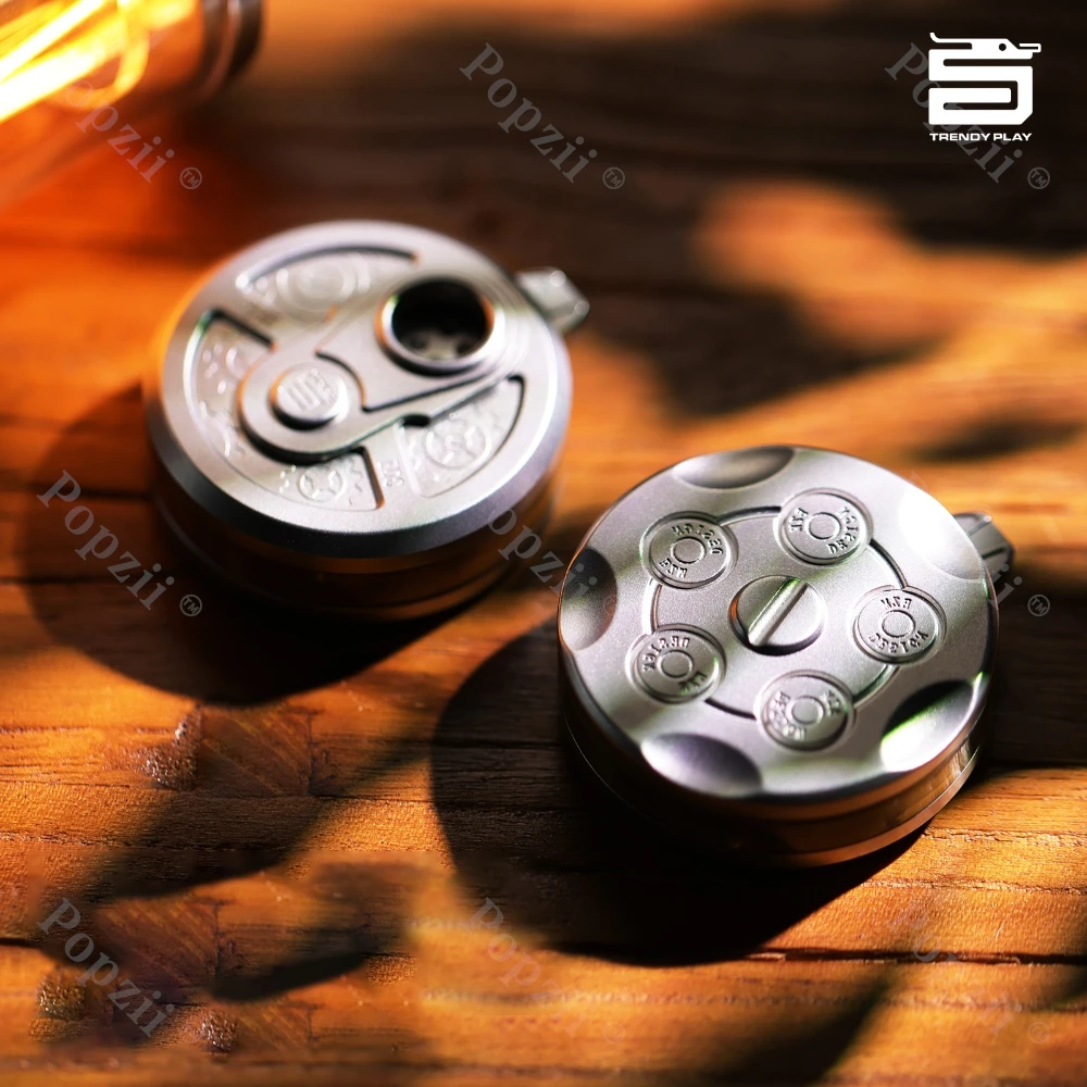 Фото CHAOTING Револьвер EDC Нержавеющая сталь Механическая трещотка Монета Игрушки для снятия стресса DingDing Монета Спиннер Непоседа Игрушки №3