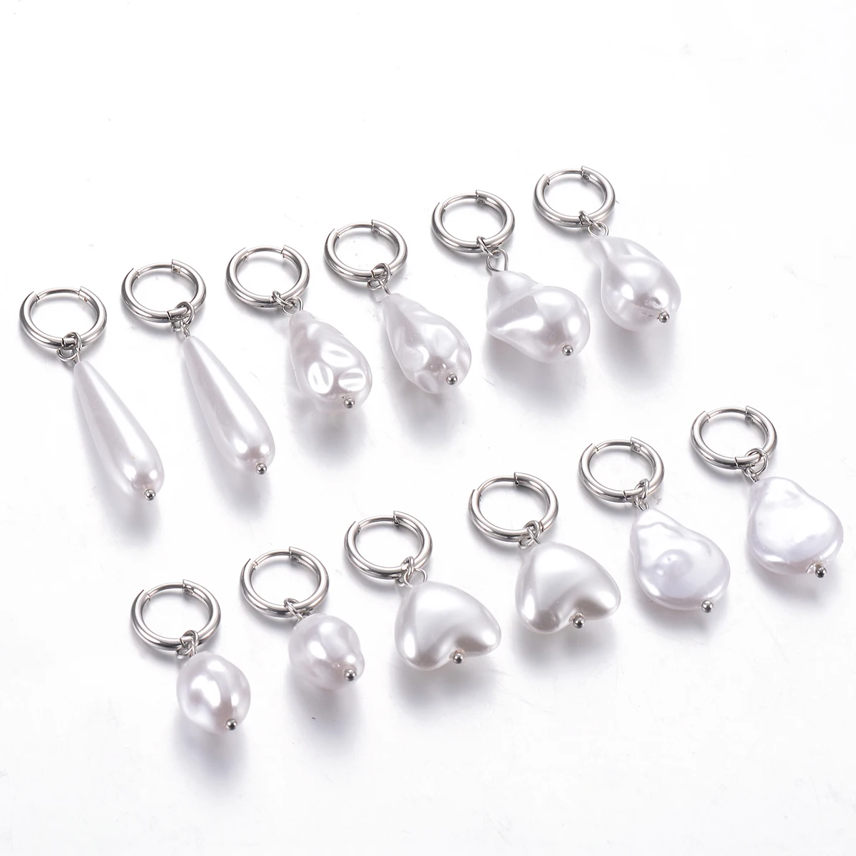 Минималистичные Подвески с искусственным жемчугом 1 пара модные ювелирные