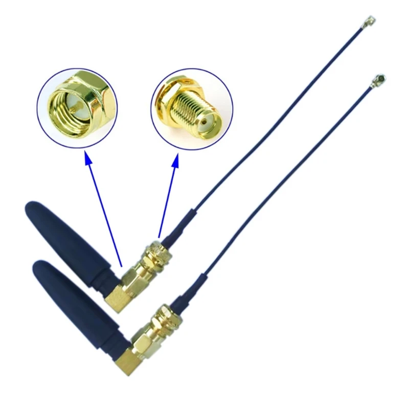 Модернизированная антенна Wi-Fi 2 4 ГГц/5 8 ГГц с двумя полосами 3dbi RPSMA-/SMA разъем