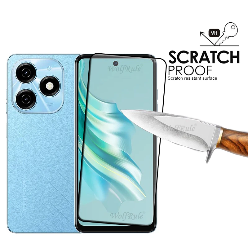 1/2/3/4 шт. полное покрытие стекло для Tecno Spark 20 защита экрана 9H закаленное
