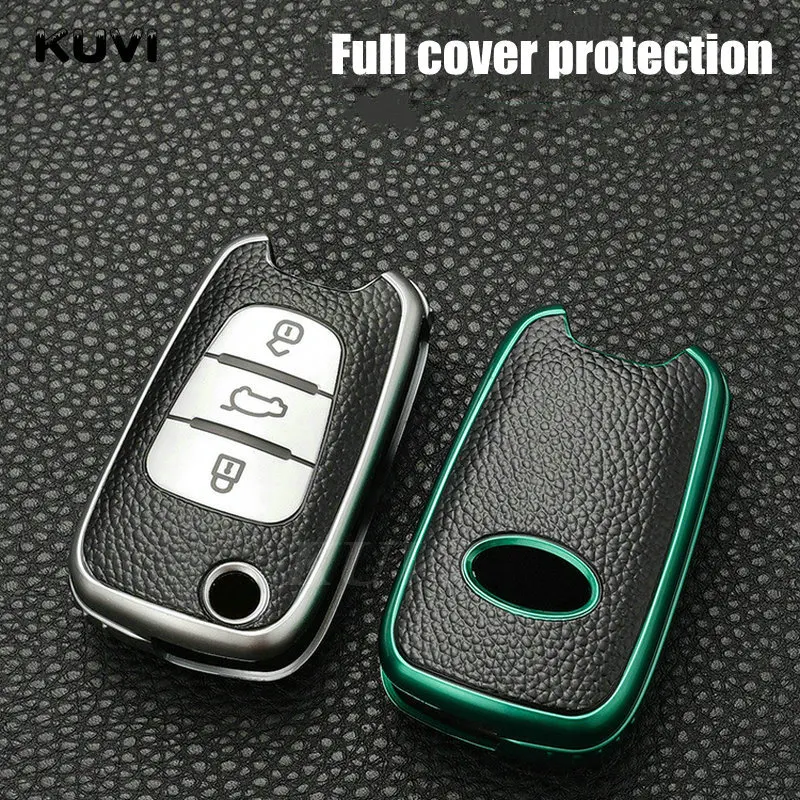 

TPU Flip Folding Car Key Case Cover For KIA Rio K2 K3 K5 Ceed Cerato Sportage Soul For Hyundai i20 i30 ix25 ix35 Solaris