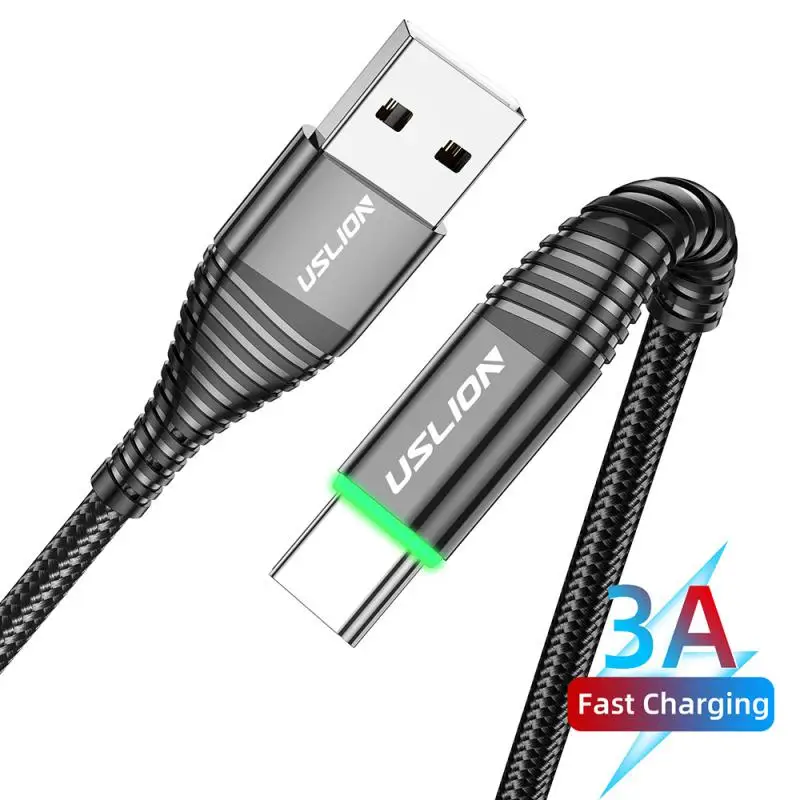 

3A USB Type C Cable Fast Charging Type-C Android Phone Charger Data Cord For Huawei P40 P30 Xiaomi 11 10 Redmi Samsung