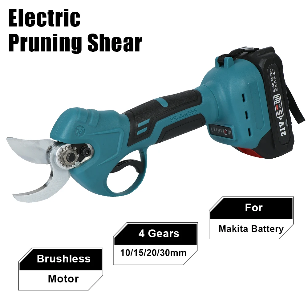 

Садовый инструмент, инструмент для обрезки ветвей, беспроводные Электрические перезаряжаемые ножницы, 30 мм, бесщеточный для обрезки ветвей...