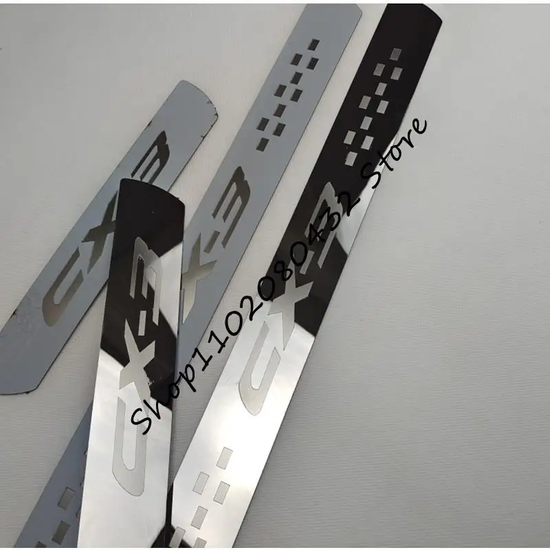 Бесплатная доставка Для Mazda CX-3 CX3 2016-2021 Накладка на порог из нержавеющей