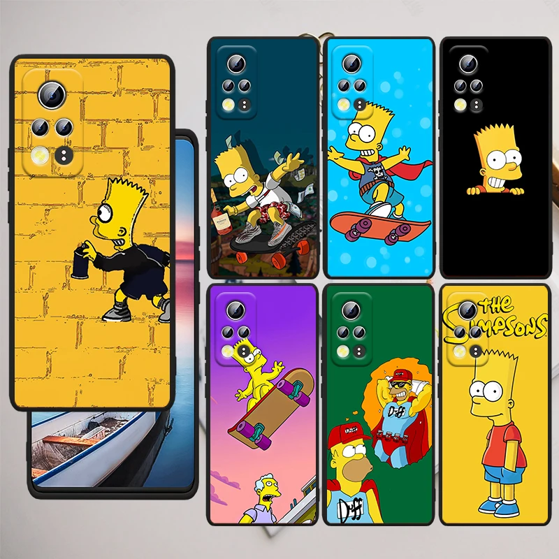 

Cartoon The Simpson For Honor Play 3E 10X 10i 10 9X 9C 9S 9A 9 8X 8A 7C 7S Black Soft Phone Case