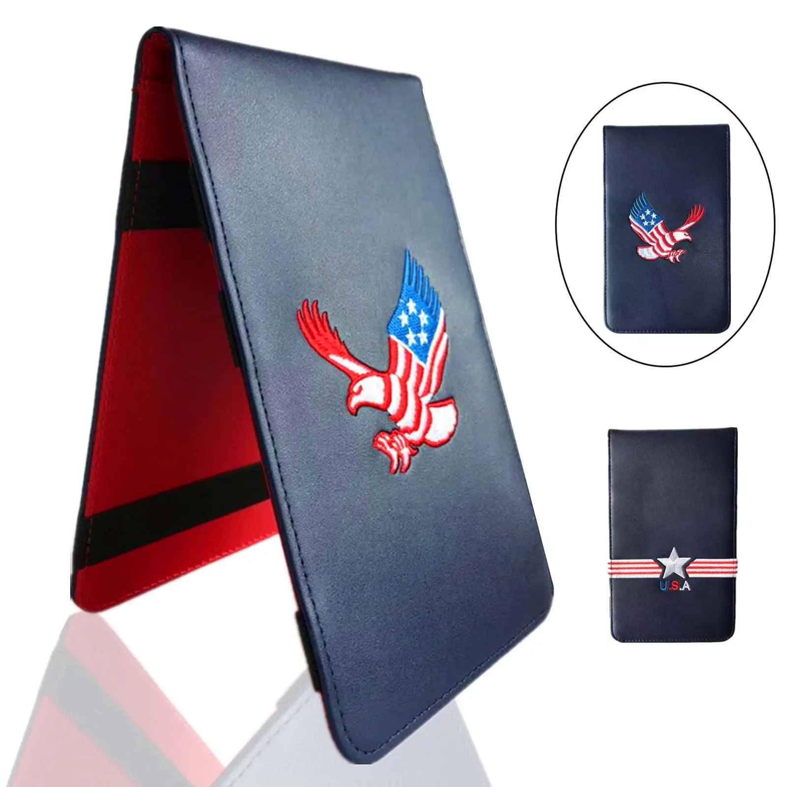 

Golf Scorecard Holder High Quality PU Leather Yardage Holder Cover Compact Versatile