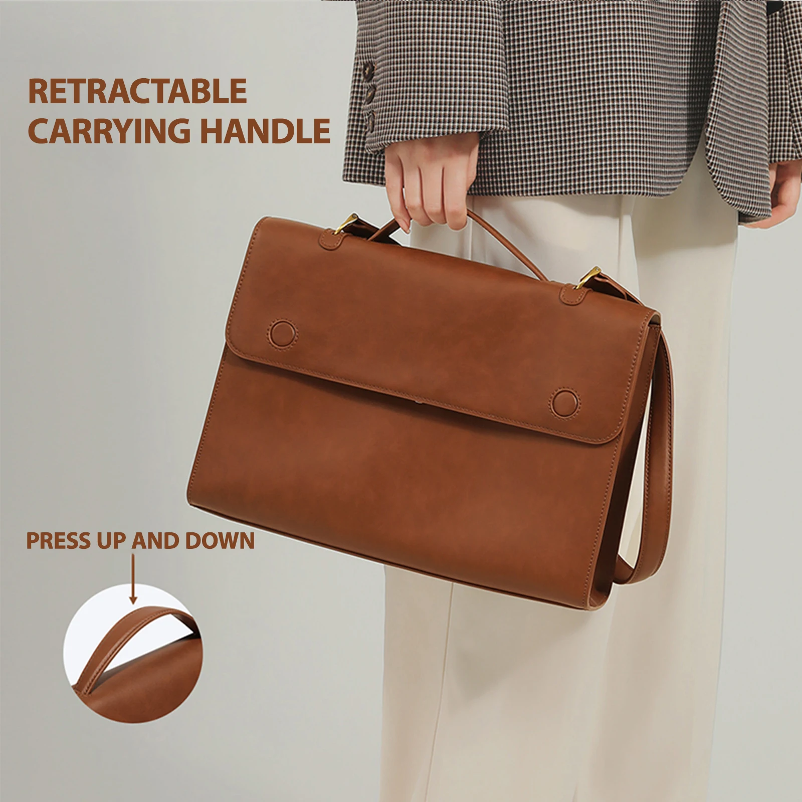 Винтажный роскошный портфель ITAMOOD вместительная сумка для поездок оригинальная