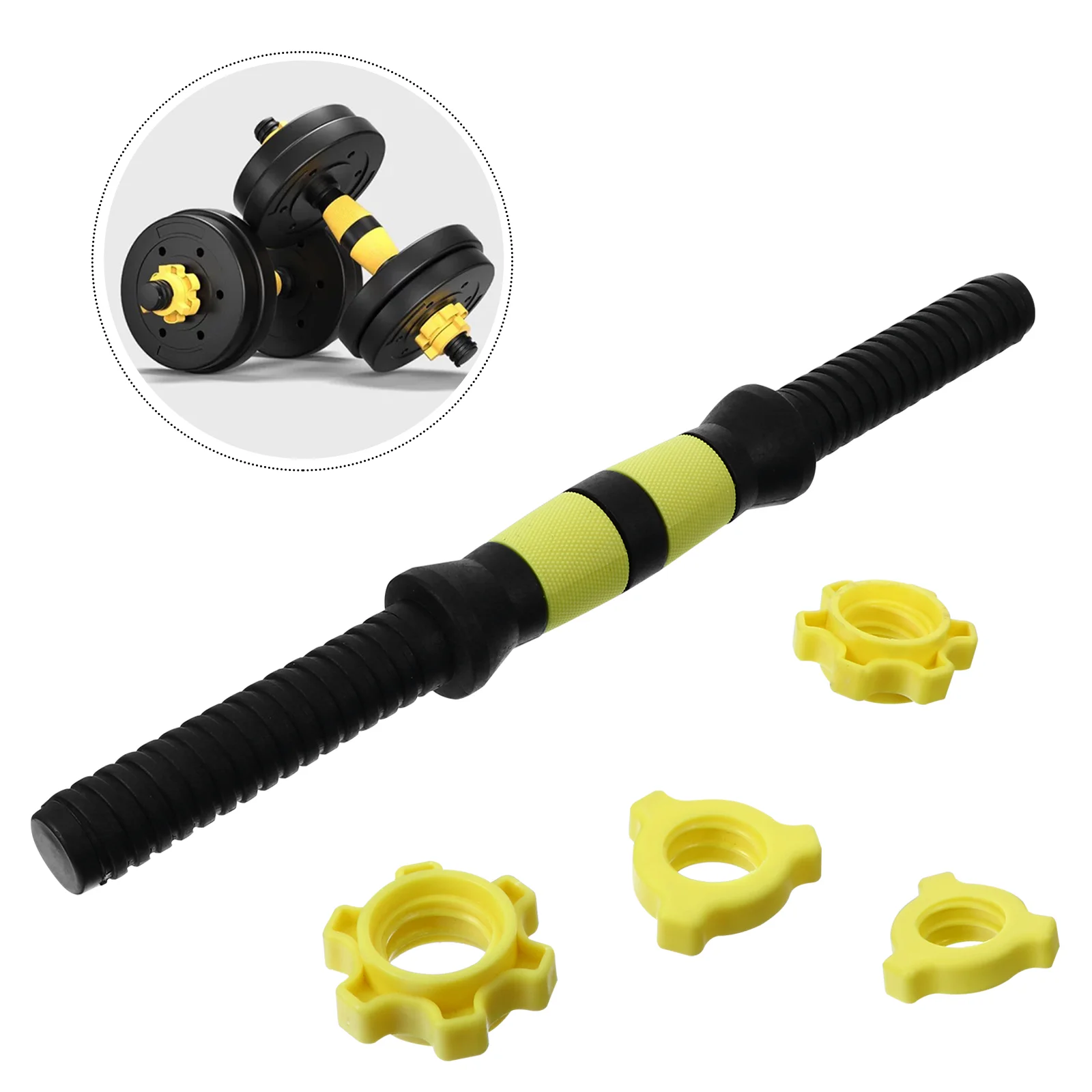 

Dumbbell Bar Rod Barbell Connector Weight Connecting Threaded Extension Gym Grips Handles Fitness Adjustable Lifting Plate Bars