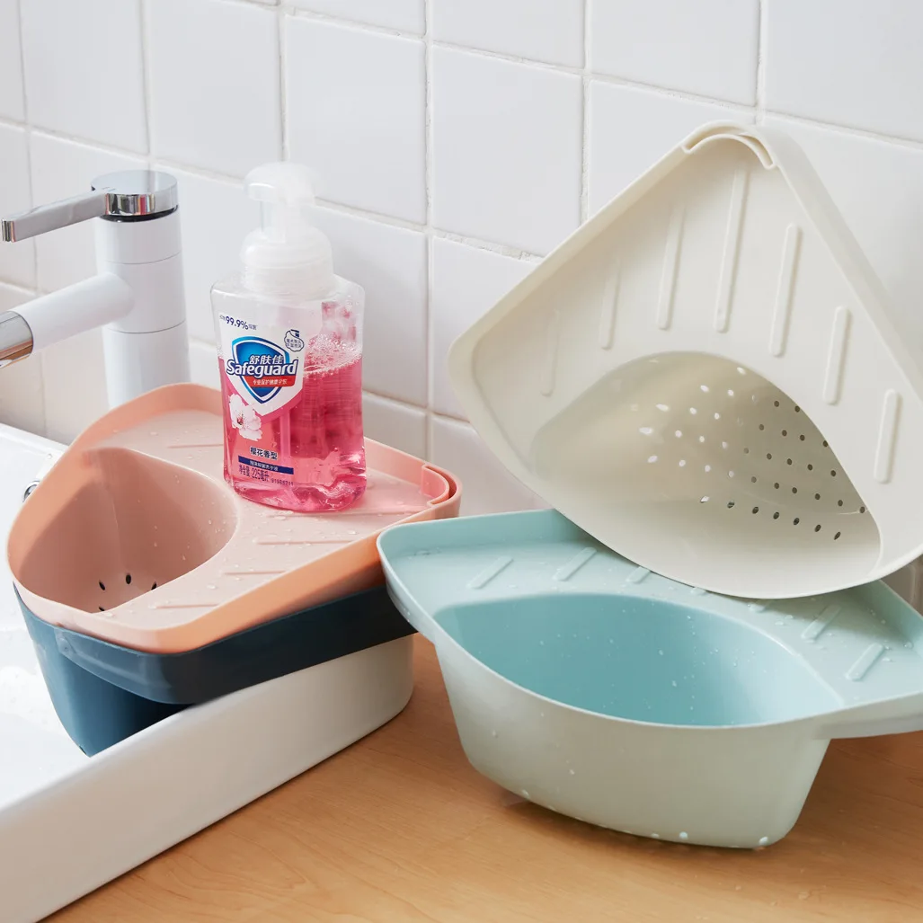 Triangle drain basket for kitchen sink Residual garbage filter The holds the hanging | Дом и сад