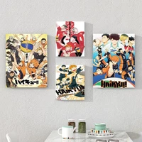 haikyuu classic movie posters kraft paper vintage poster wall art painting study stickers wall painting