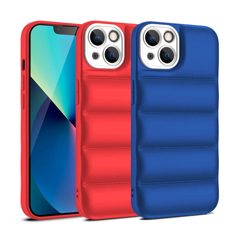 Чехол-пуховик для iPhone 15 14 13 Mini 12 11 Pro XS X XR