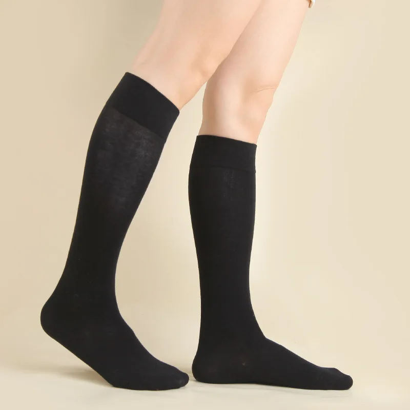 Calf Socks Women mid-thigh Socks Pressure Thin Legs Skinny Solid Color Cotton Thigh High Socks Long Socks Socks Men Socks Women