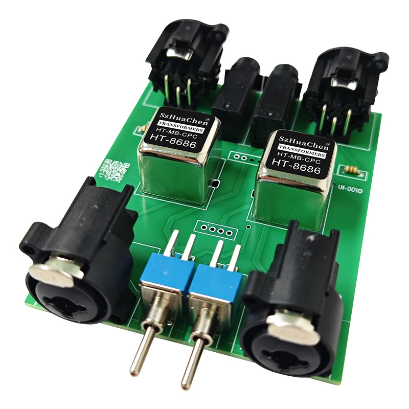 Фото Пассивный блок-гаситель помех XLR/TS/TRS на 2 канала для аудиооборудования RCA, изолятор земляных петель, фильтр шумов для различных аудиосистем №5