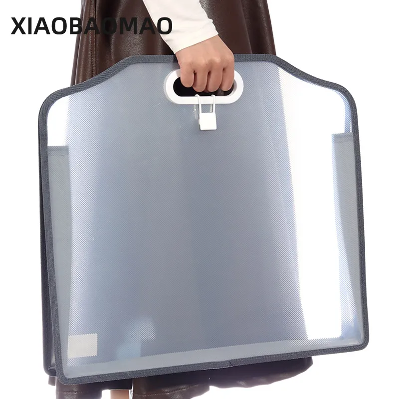 Tanie Transparent Extra Large A3 Document Bag Snap Button Bag 8k Drawing Paper Data File Painting Work Storage Bag Large Information Kup Transparent Extra Large A3 Document Bag Snap Button Bag 8k Drawing Paper Data File Painting Work Storage Bag Large Information