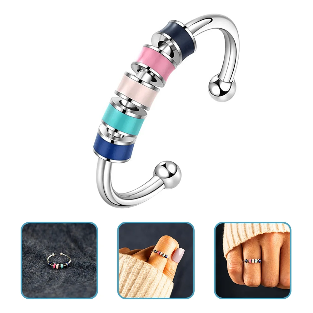 

Anxiety Ring Statement Rings Women Thumb Fidget Open Relief Anti Teen Girls
