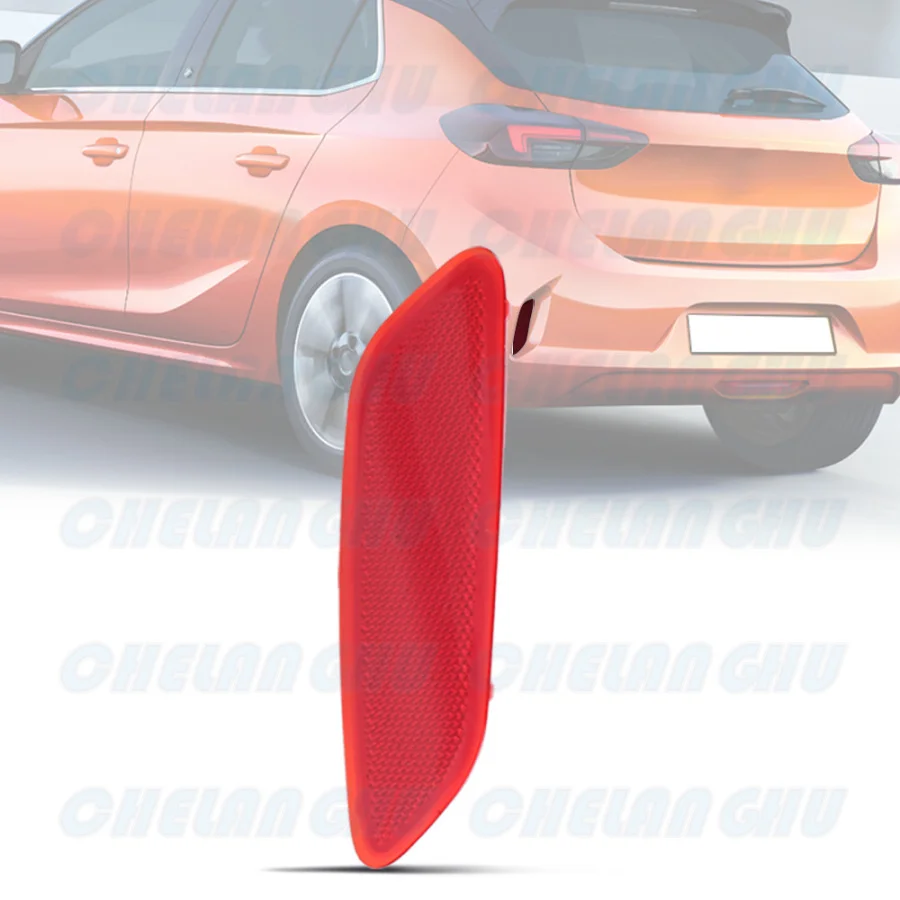 

Для Vauxhall/Opel CORSA F 2019 2020 2021 2022 2023 2024, отражатель заднего бампера, автомобильные аксессуары 9829303780 9829303880