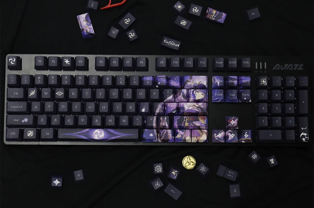 Genshin Impact Keycaps украшение клавиатуры Beelzebul Raiden Shogun Keycap игровой плеер аксессуары для