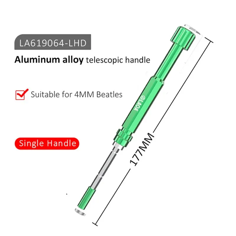 

Прецизионная отвертка LAOA, телескопическая ручка, подходящая для сборки и обслуживания бит диаметром 4 мм.