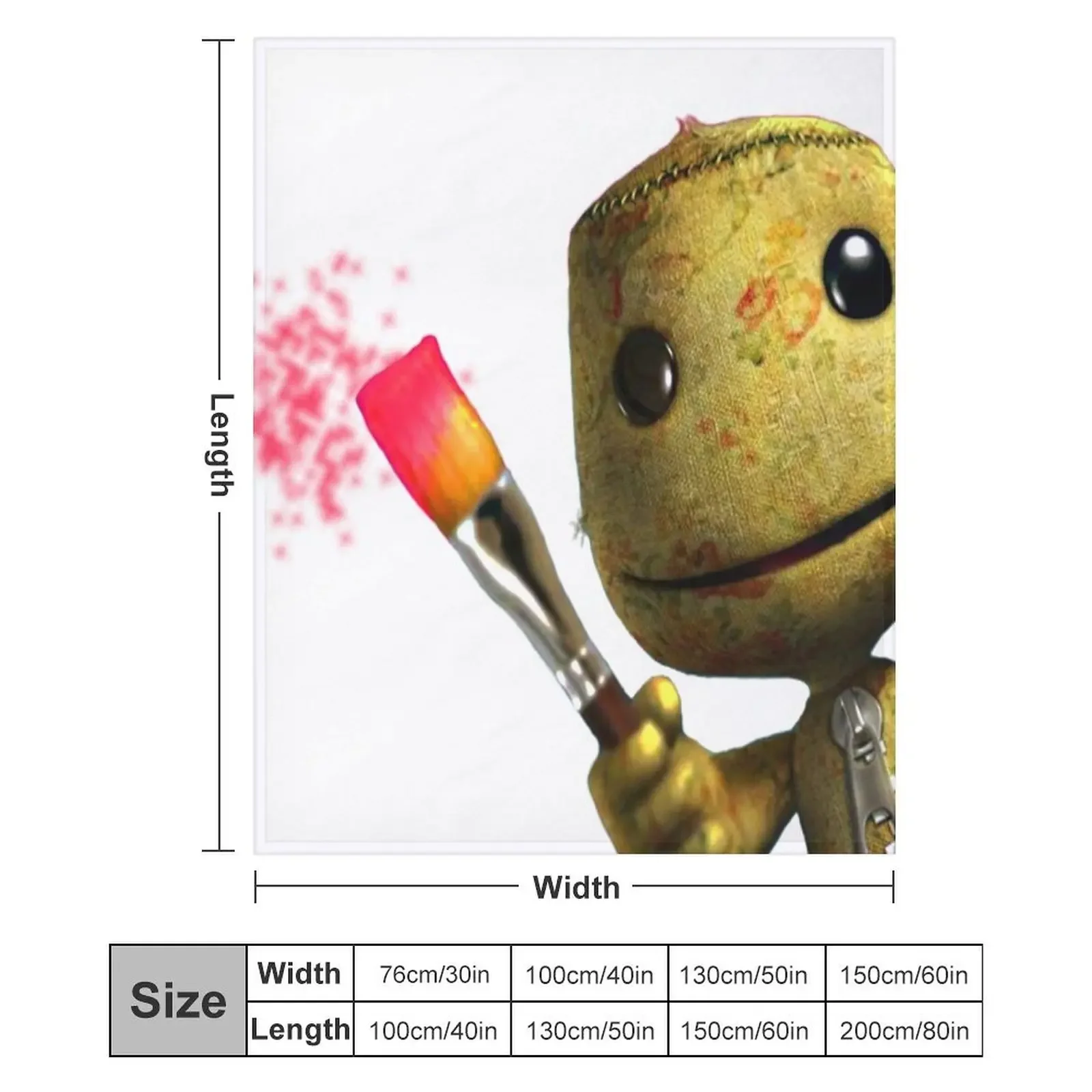 Плед LIttle Big Planet SackBoy пушистые одеяла для дивана