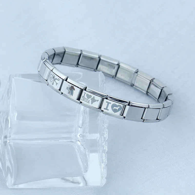 2024 горячая Распродажа DIY сердце I Love Dad Mum You Dog очаровательные итальянские звенья