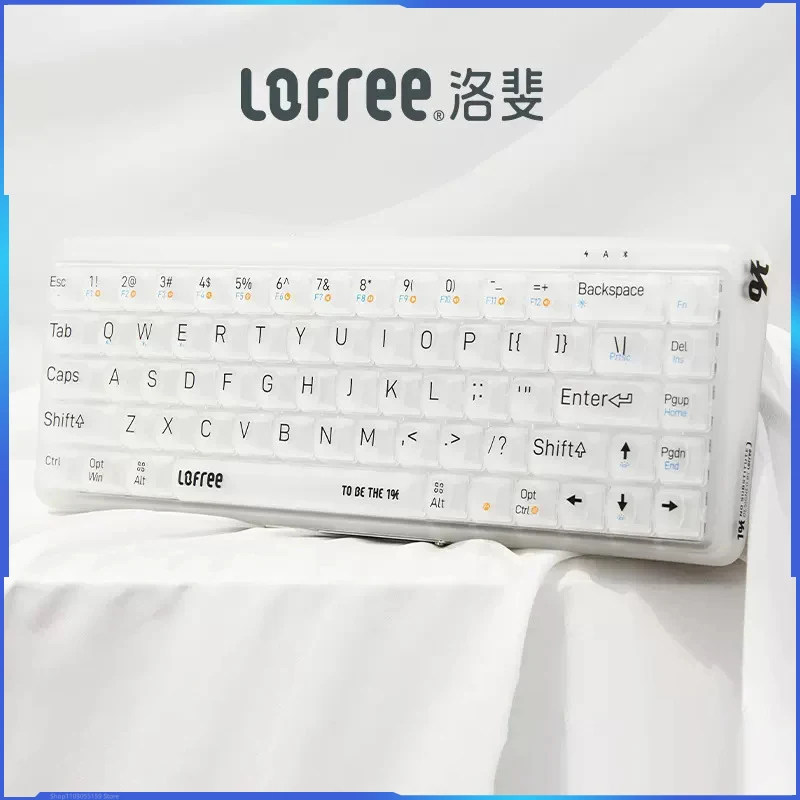 

Lofree Oe907 Mechanical Keyboard Transparent Mist Dual Mode Mechanical Keyboard Wireless Bluetooth Male And Female Office Laptop