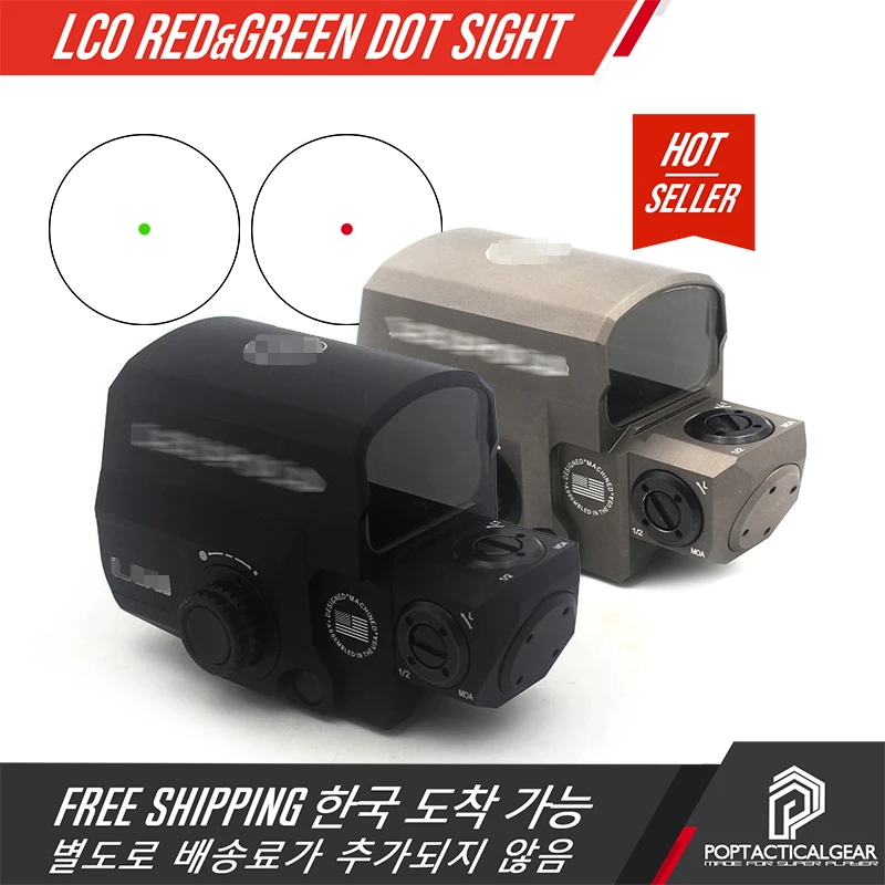 L-C-O Green&Red Dot Holographic Sight For Hunting DE-VO Scopes Reflex Sight Fit 20mm Weaver Picatinny Rail