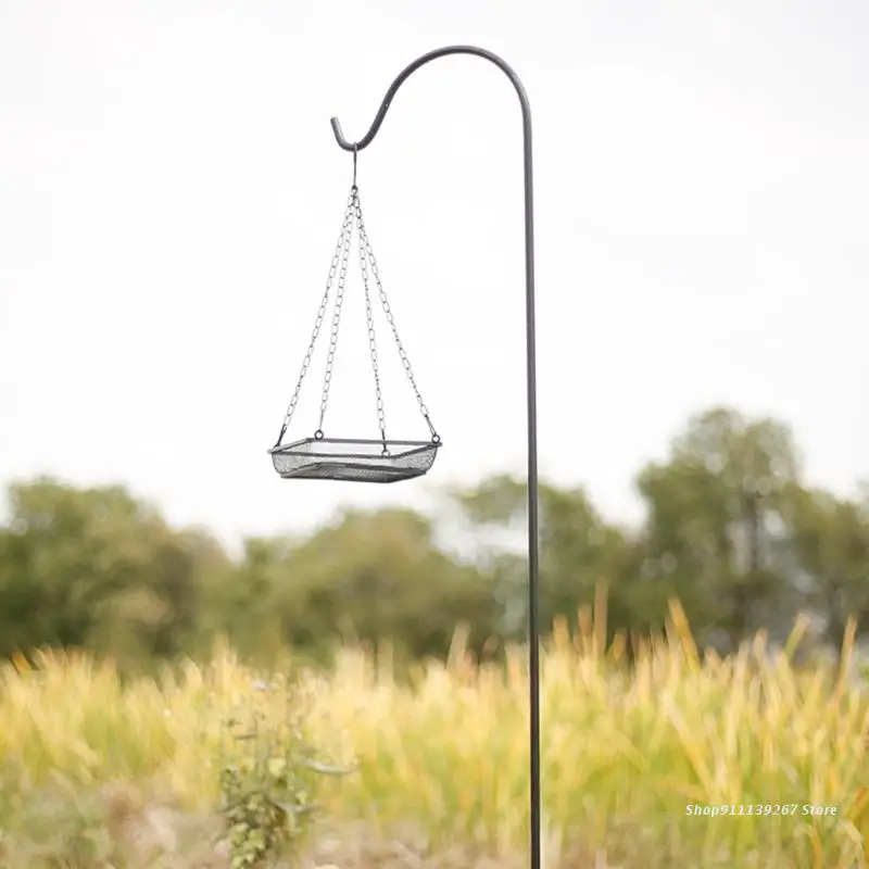 

Кормушка для птиц C5AD подвесной поднос, металлическая сетчатая уличная кормушка для семян еды