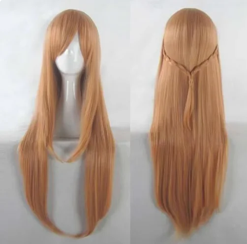 Sword Art Online Юки Асуна Длинный парик Косплей Костюм Женщины Синтетические волосы