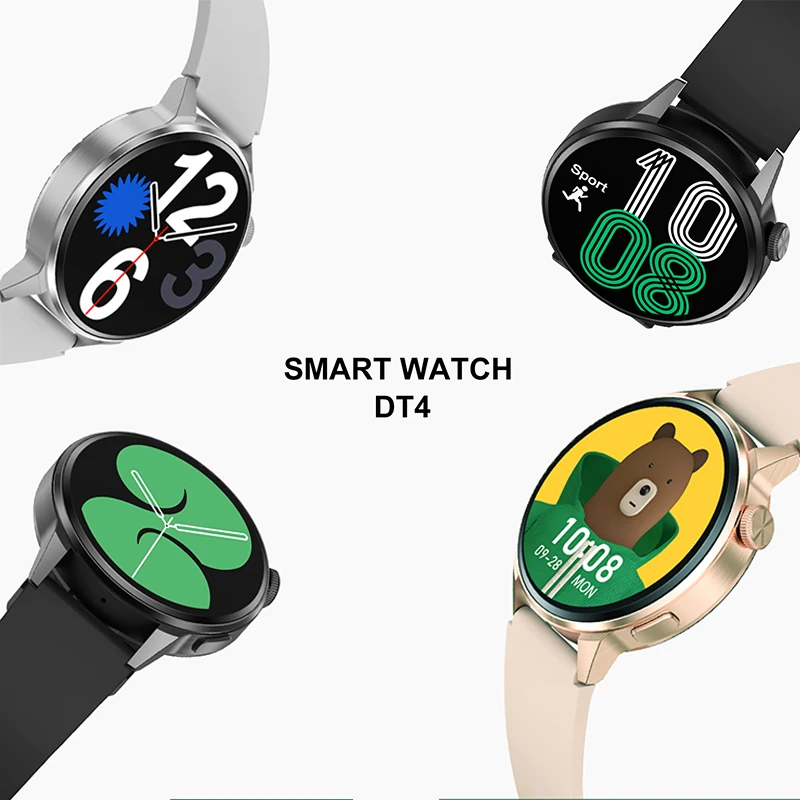 Смарт-часы COBRAFLY 2022 DT4 Plus для мужчин и женщин NFC 1 36 дюйма круглые часы аккумулятор 280