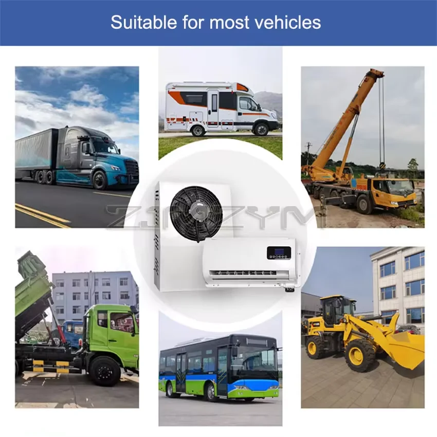 wianowa klimatyzacja elektryczna pionowa samochodowa dzielona do kampera ciężarówka koparka ciągnik Camper Van silnik w domu