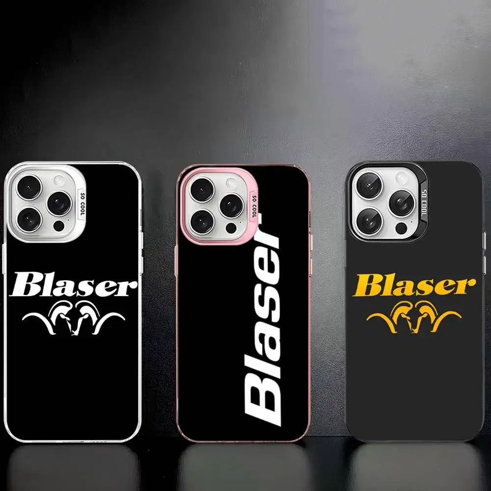 Фото Чехол для телефона Blaser USA Rifles Police для iPhone 16 15 14 13 12 11 17 Pro Max Plus, цвет серебристый №2