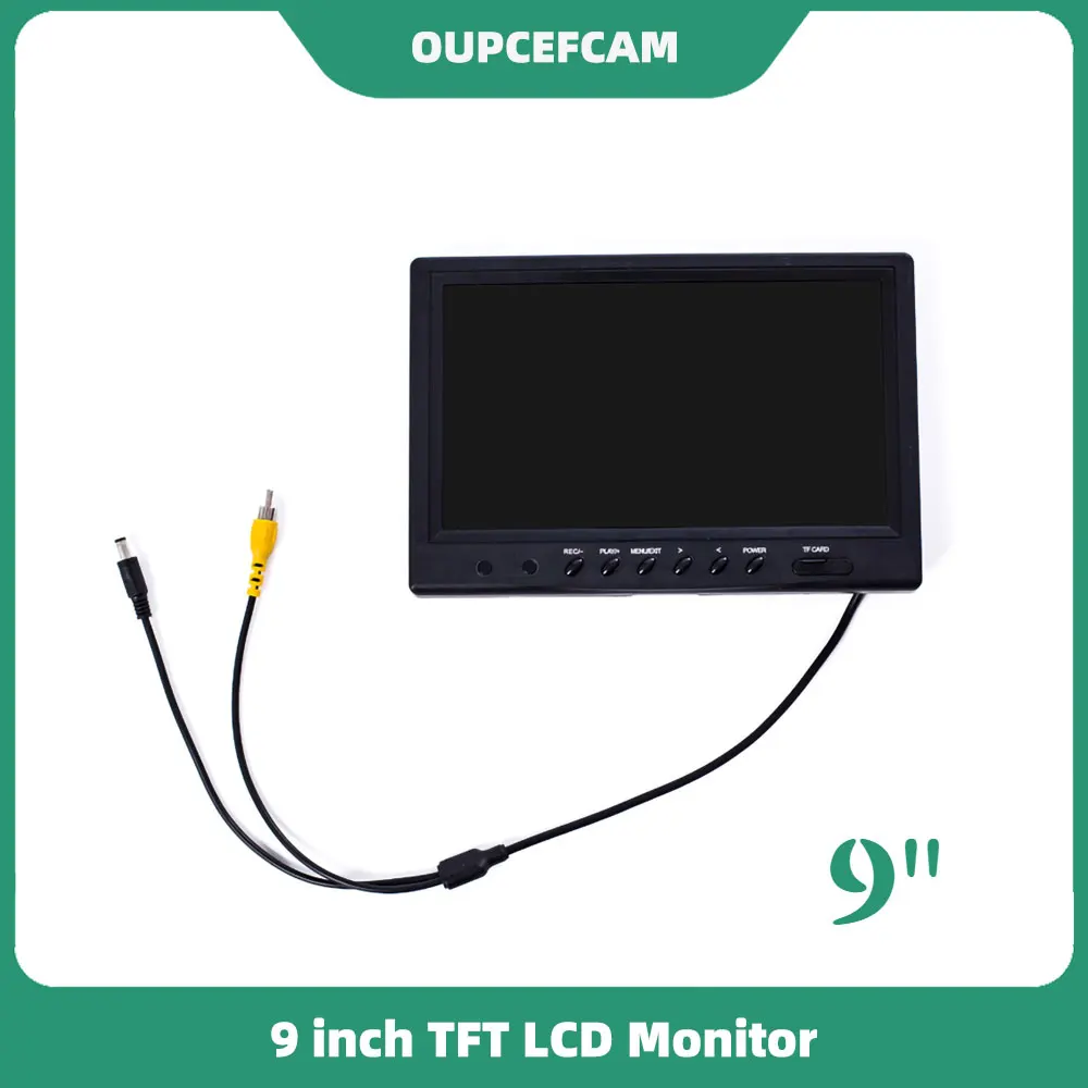 9inch TFT LCD Monitor Display With DVR Video Recording Function 8GB SD Card Fit Underwater Camera Industrial Endoscope WP70 WP71 - купить по