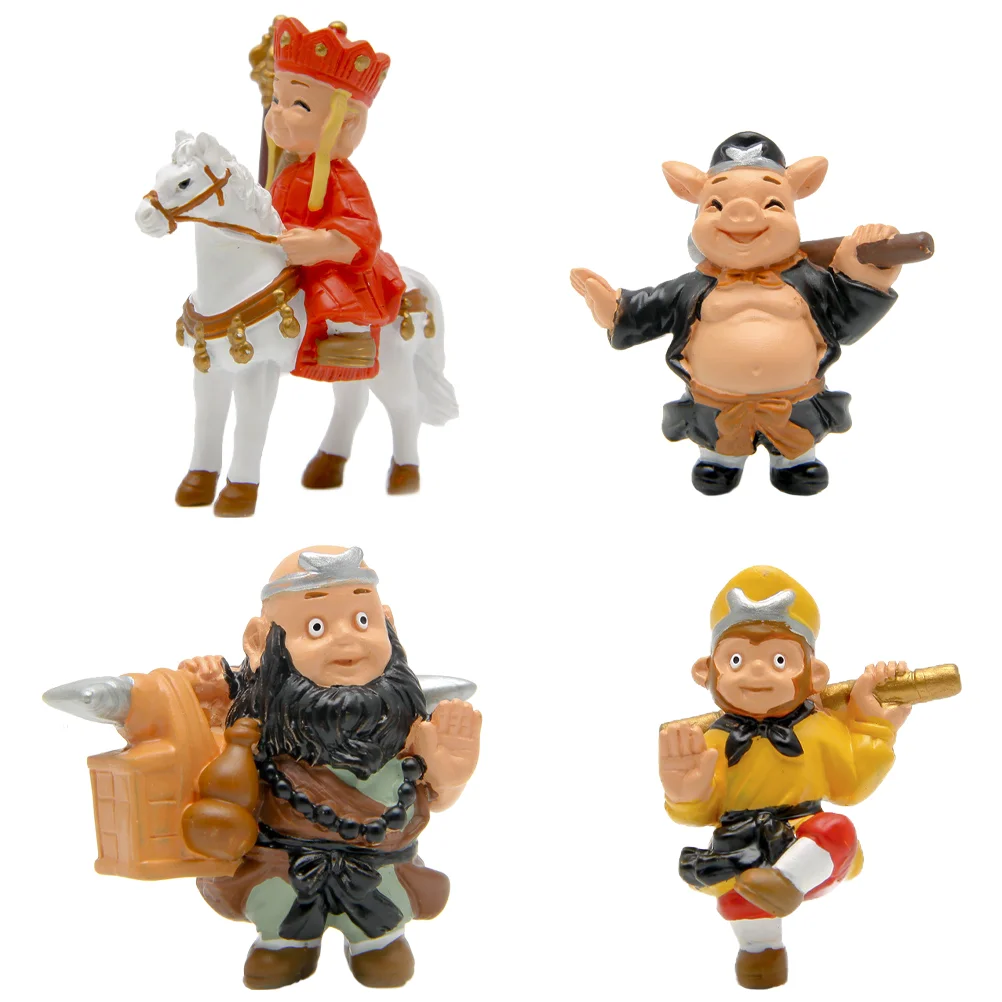 

1 Set Ornament Pilgrimage To The West Figurine Desktop Decor Pilgrimage To The West Statue for Home Shop Office
