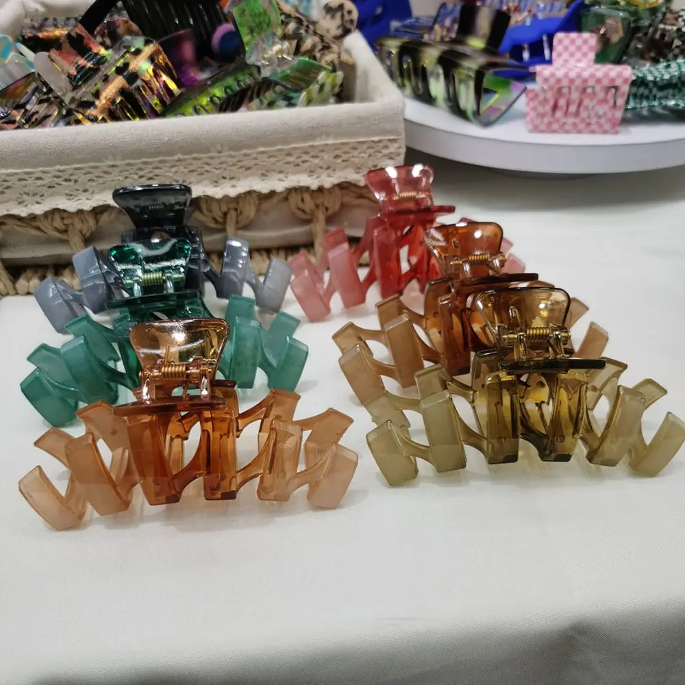 Милые желеобразные геометрические зажимы в форме акулы креативные дизайнерские