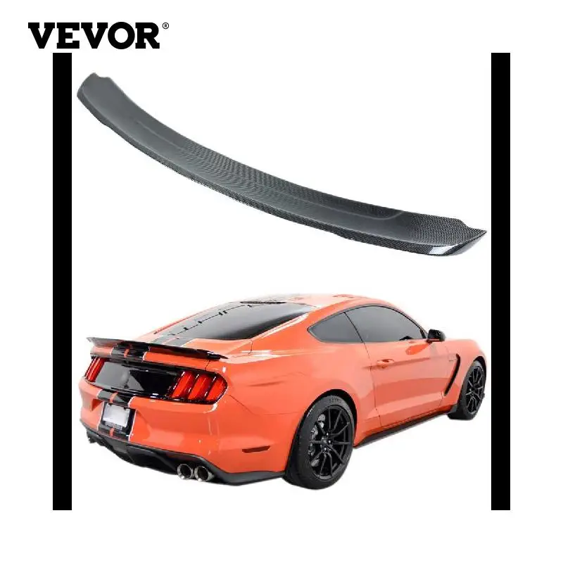 

VEVOR Lightweight Rear Wing Spoiler Trunk Lid Suitable for 2015 - 2017 Ford Mustang 2-Door Model Carbon Fiber Track Pack Style