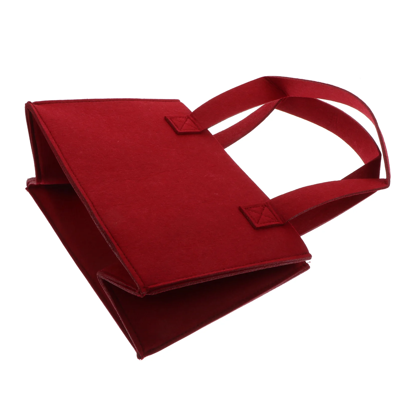 

Bottle Carrier Tote Felt Gift Bottles Storage Champagne Portable Carrying Travel Box Holder Cooler Reusable 6Pack Red Canvas