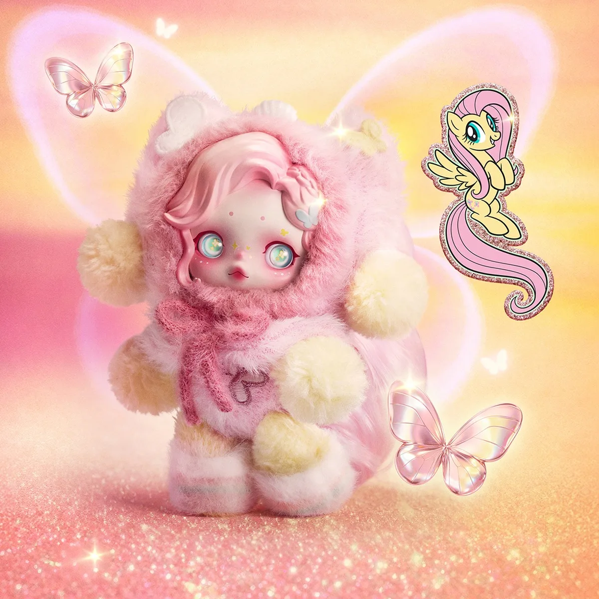 POP MART SKULLPANDA Серия My Little Pony: Плюшевая игрушка-подвеска в слепой коробке (art.: 3920db446d465) - 3920db446d465