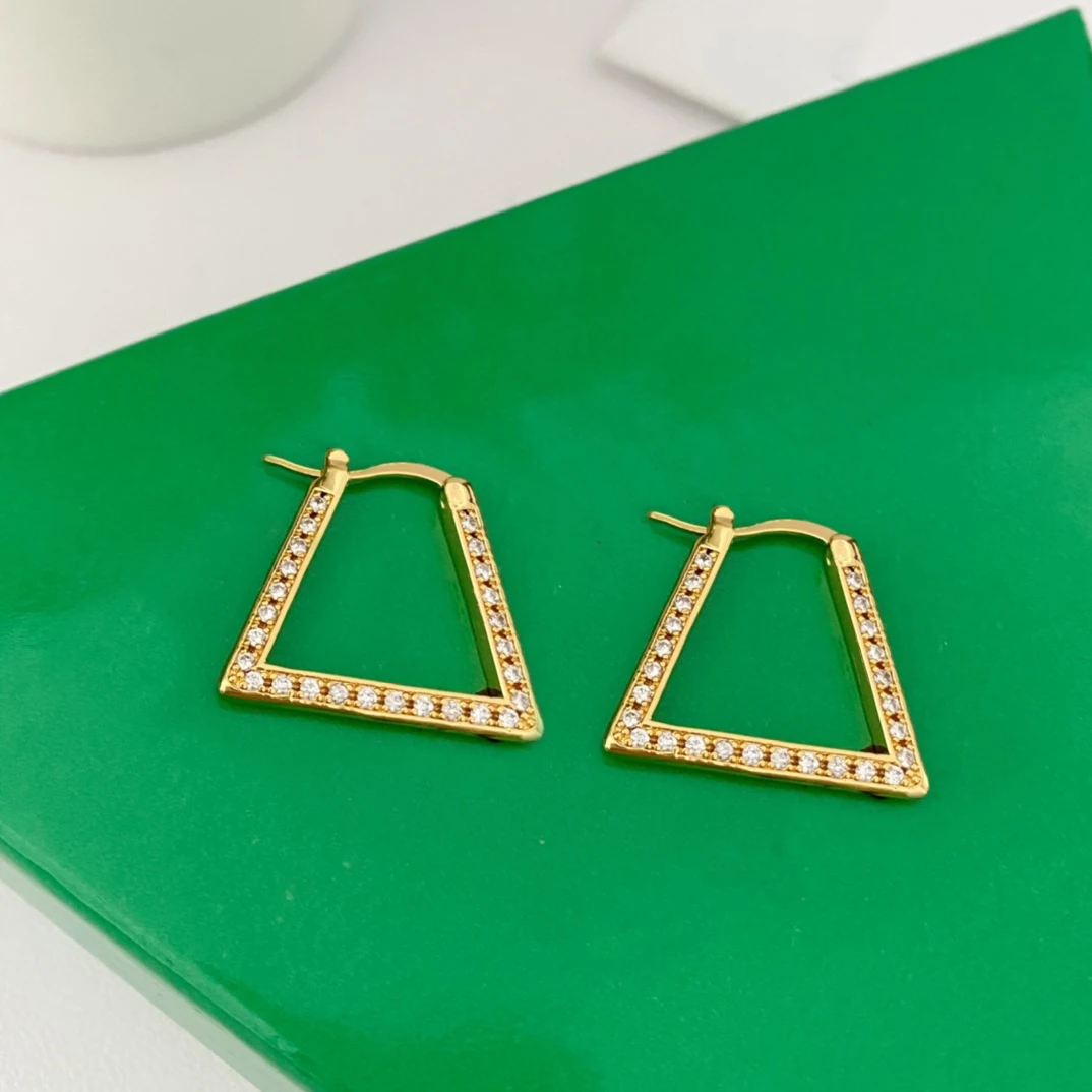 

Женские прямоугольные серьги из циркония класса ААА, дизайнерские брендовые роскошные украшения для вечеринки, подиумная бижутерия, 24 К, зо...