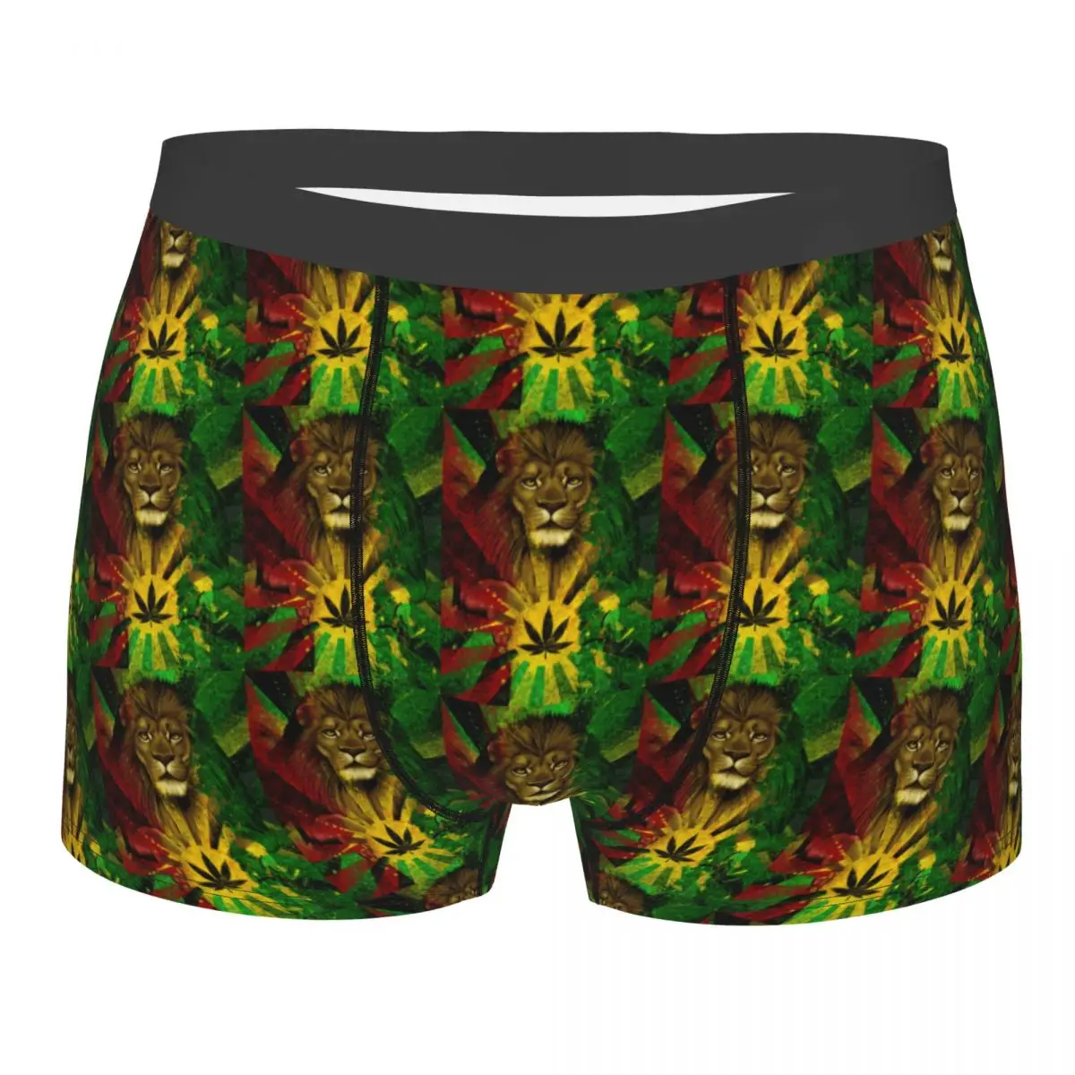 

Jamaican Rasta Lion Men's Underwear Jamaica Rastafarian Boxer Shorts Panties Humor Breathable Underpants for Male S-XXL
