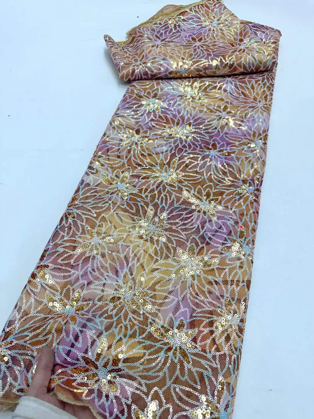 Блестки искусственная кружевная ткань 2024 высококачественный тюль бархатное