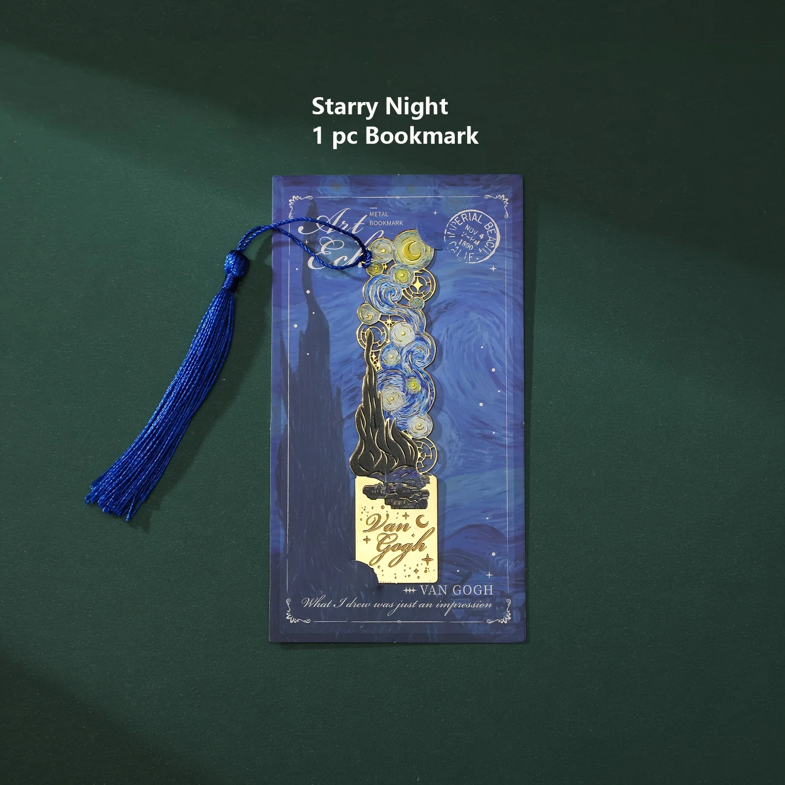 

Металлическая закладка с кисточкой