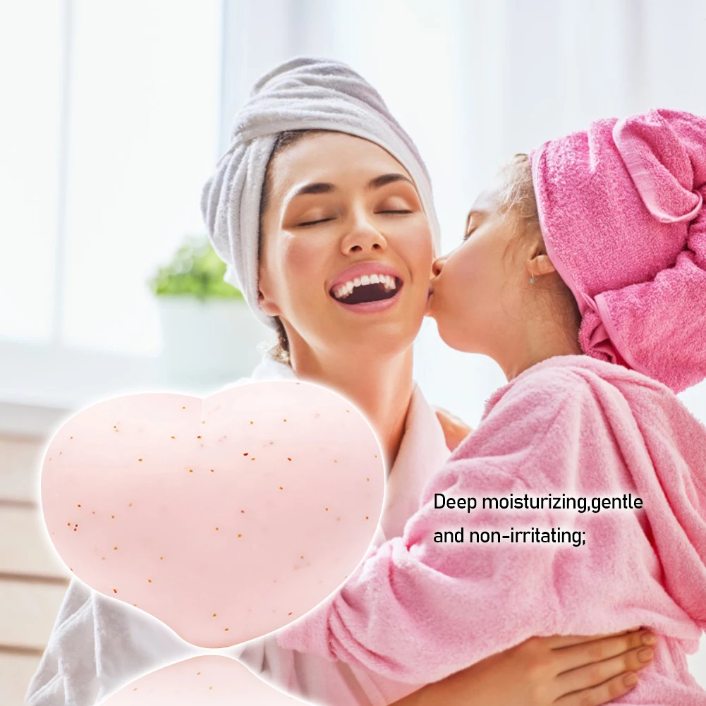 Мыло ручной работы в форме сердца с защитой от черных и клещей 80 г |