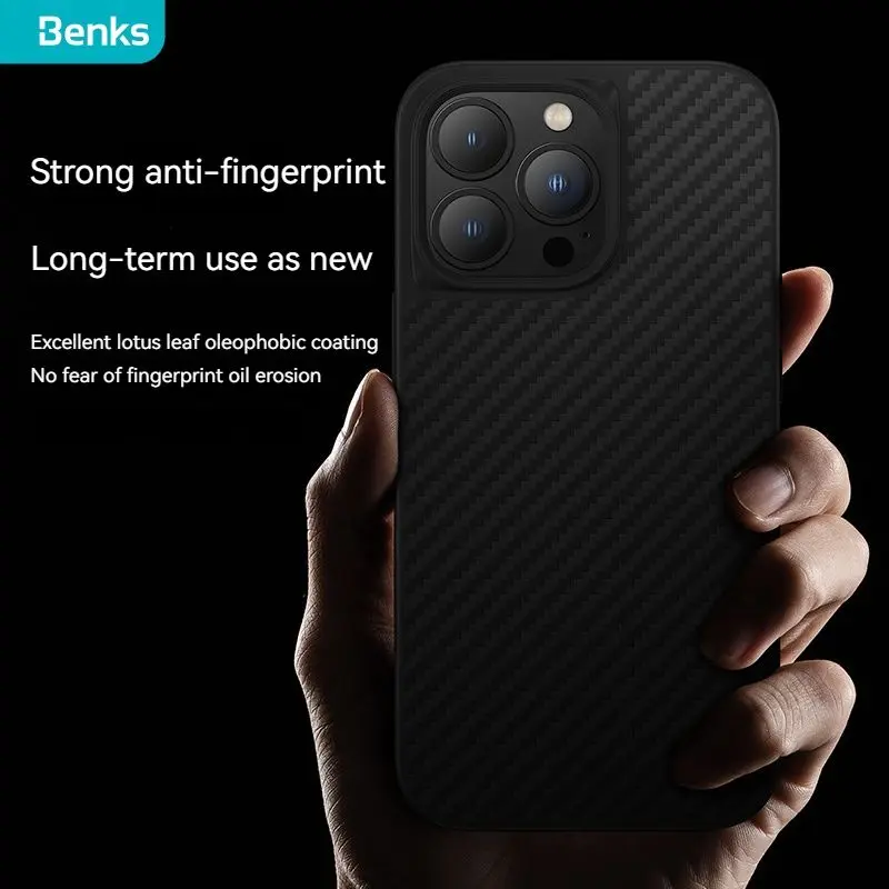 Benks Kevlar® Aramid Fiber TPU Magnetic All-Inclusive Case for IPhone 13 13 Pro Max Ultra Thin Anti-Drop Anti-Fingerprint Cover