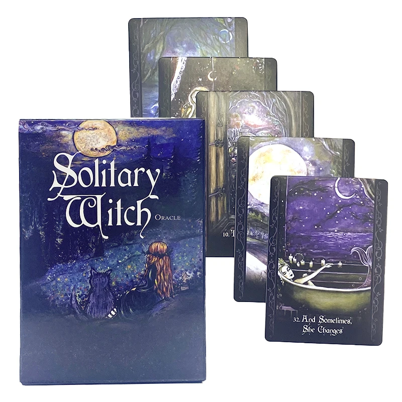 

The Solitary Witch Oracle Card Tarot Prophecy Fate Divination Deck Family Party Board Game Beginners Cards Fortune Telling Game