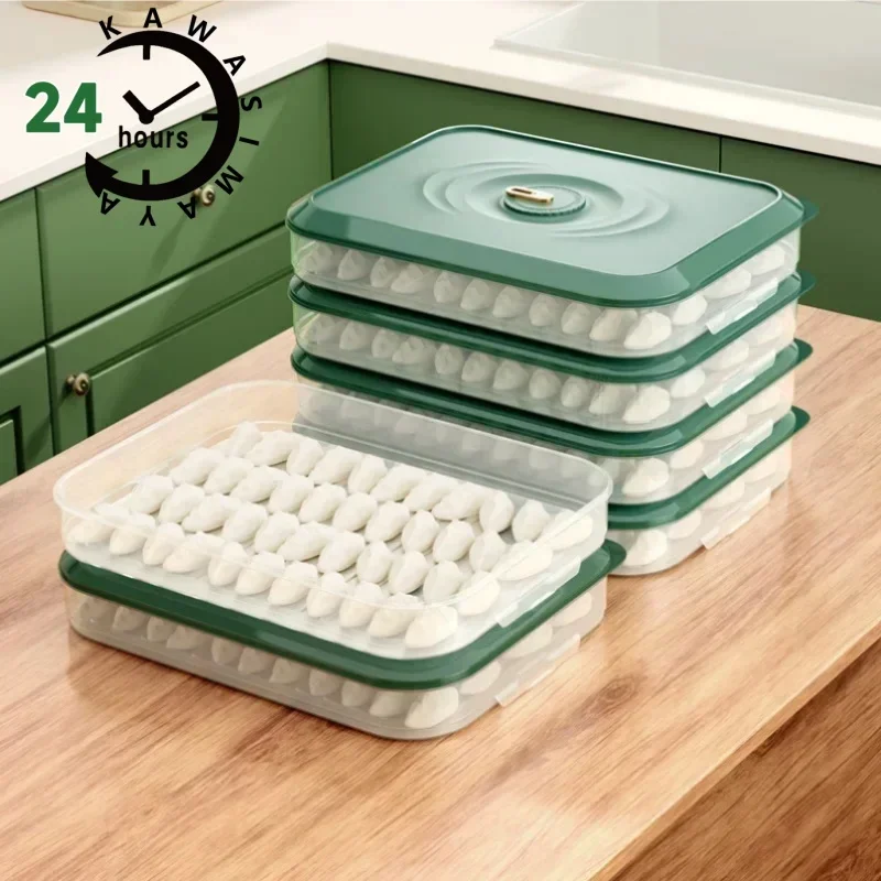 Новинка 2024 Многослойная Коробка Для Пельменей Домашний Контейнер Хранения Еды